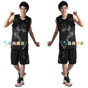 New cool men's basketball suits suit clothes clothing men's basketball basketball basketball match serving a six-color lining