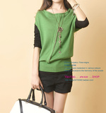 末清仓促销 siti 秋冬 厚蝙蝠衫 针织衫 女<em>毛衣</em> 高