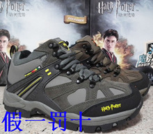 正品哈利波特童鞋5083真皮登山鞋加毛棉鞋38-42#抗菌防臭断码特价