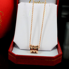 Genuina 1,1 Bulgari Bvlgari collar de oro rosa de 14K collar de primavera