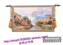 新品 壁毯 挂毯 风景 家居 饰品 装饰 墙壁画 欧式 外贸 林中暮色