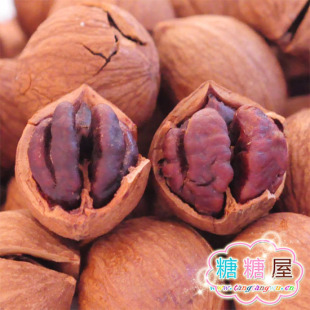  糖糖屋坚果零食手剥大籽山核桃小核桃椒盐味补脑益智增强免疫180g