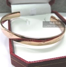 Cartier pulsera de Cartier nuevas aperturas I LOVE YOU brazalete de oro de color rosa pulsera de oro