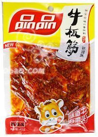  四川成都特产品品人生香辣牛板筋麻辣 80后零食品小吃40g