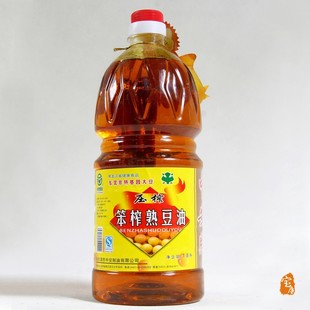  特产食品 中安豆油 笨榨豆油 非转基因食用油 东北大豆油绿色1.8L