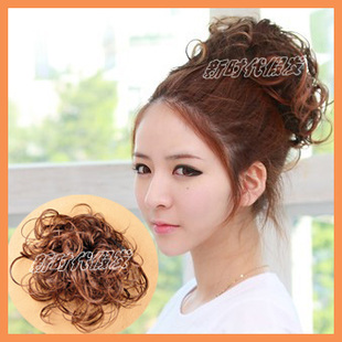 假发发包 蓬松凌乱感 乱盘头饰 拉绳扣式卷发包
