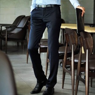  韩国代购男装绅士西裤秋新款韩版修身潮男士正装时尚休闲西裤