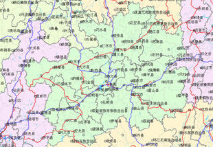 贵州省黔西南州(兴义)各县电子地图-(2012年)