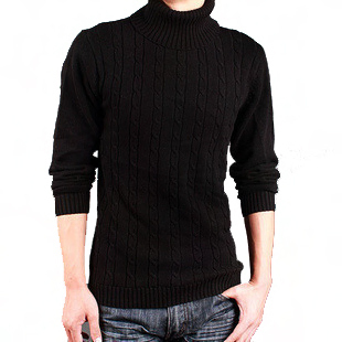 美特斯邦威冬装<em>加厚毛衣男士</em>高领毛衣.男冬装