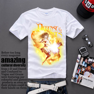 <em>DOTA</em> T恤 短袖 <em>火女</em> lina 秀逗魔导师 <em>dota</em>魔兽