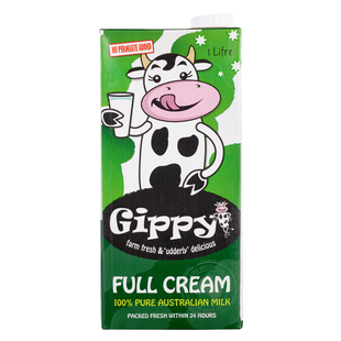 【天猫超市】澳大利亚进口牛奶 gippy/吉品全脂牛奶 1L/盒 原装