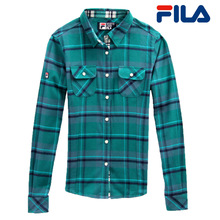 FILA斐乐韩版运动休闲服专柜正品女长袖衬衫|26141462-3