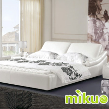 mikuo双人床 1.8米 特价 欧式 真皮床 皮艺床 高箱床 床架 促销