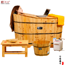 热卖香柏木桶浴桶浴缸单人沐浴桶泡澡桶熏蒸桶蒸汽桶9件套沐浴盆