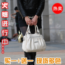 10年杂志推选韩版休闲啄木鸟专柜正品牛皮包包手提单肩女包61008