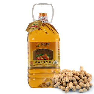  【悦生合】低温冷榨花生油 原生态营养健脑宜吸收 食用油 5L包邮