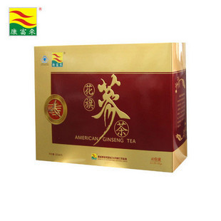  康富来花旗参茶礼盒装正品美国进口西洋参茶 抗疲劳送礼领导实用