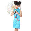 布布发现春秋夏款女童，中国风民族绣花连衣裙，表演出服旗袍