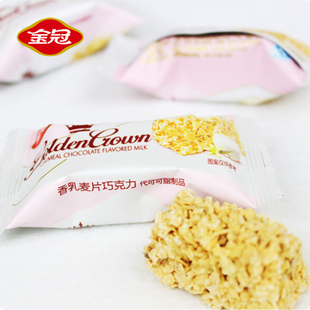  金冠 燕麦巧克力 纯燕麦巧克力 营养香脆燕麦 燕麦糖 燕麦片 500g