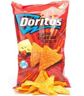  K13百事膨化食品台湾进口Doritos多力多滋(超浓芝士味)玉米片