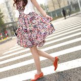特价2012春夏新款女海边度假波西米亚甜美圆点连衣裙 碎花 吊带裙
