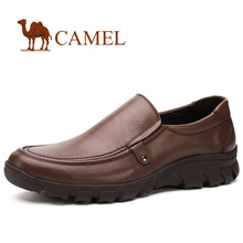 简约舒适！CAMEL骆驼 正品男士商务休闲鞋 真皮舒适日常休闲男鞋