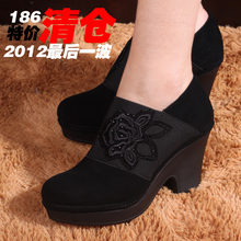 FADDANCE 2012新款 厚底 松糕 单鞋 女 粗跟OL 防水台 高跟鞋子