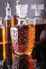 ①特价大钻石红酒瓶 欧式储藏瓶 密封罐 家用酒壶 分酒器800ML