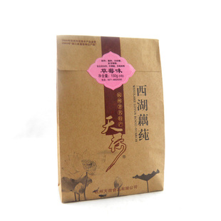  杭州特产天荷藕粉草莓味西湖藕莼速溶150g 西湖藕粉 杭州藕粉