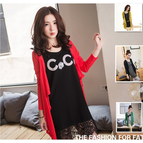 2014夏季新款特大码女装胖mm显瘦<em>针织开衫</em>小