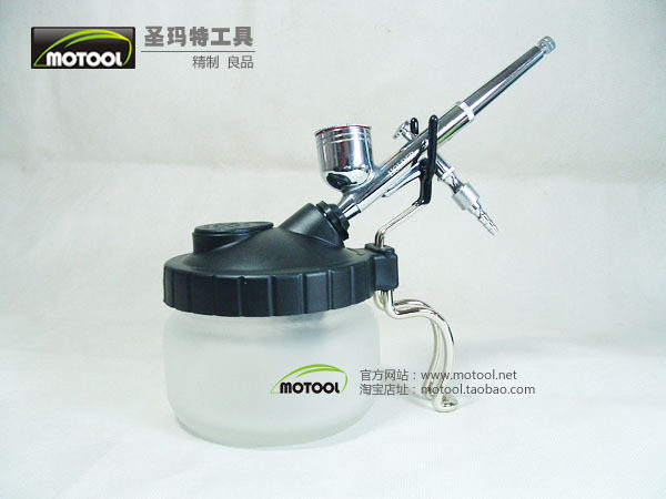 ☆圣玛特☆模型工具 带金属笔架喷笔清洗壶/喷笔清洗器/喷笔清洗