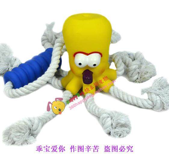 Tug of war Limited Edition 8 leg octopuses chew toy cotton rope chew toy pet toys, dog toys knot toys