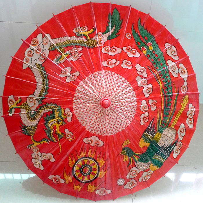 包邮 泸州分水石印油纸伞非物质文化遗产婚庆伞CCTV10龙凤呈祥|msdalam kategori Aksesori rumah, kraf payung - dari Buy2taobao.com untuk memberikan perkhidmatan ejen Taobao profesional membeli