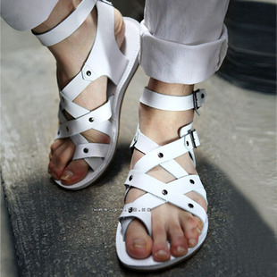 罗马凉鞋男款韩版男士凉鞋真皮凉鞋男潮流沙滩