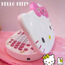 促销中 凯蒂猫手机 hello kitty K688 全键盘 卡通手机 挂Q 飞信