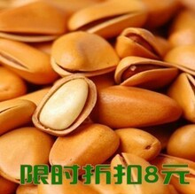 坚果 零食 自然开口松子 特价8元 东北野生红松子批发 新货 团购