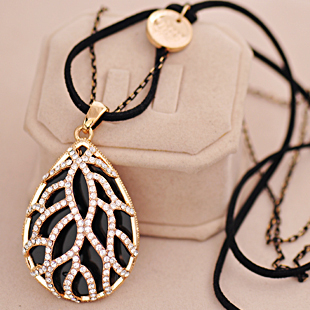 复古花纹毛衣链...