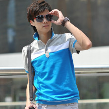 贝仕顿 2012新款夏装男士t恤 男装韩版修身翻领短袖polo衫Z11T01