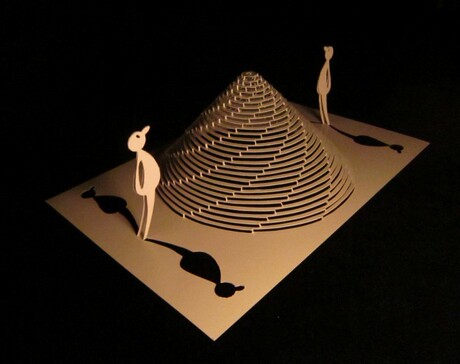 立体构成 构造 造型 结构 剪纸 纸雕 纸艺 作业 作品(f0042)-淘宝网