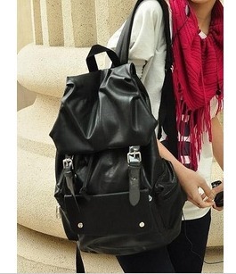  韩版新款时尚潮流休闲旅游行背包手提包女式包PU双肩包男女士书包