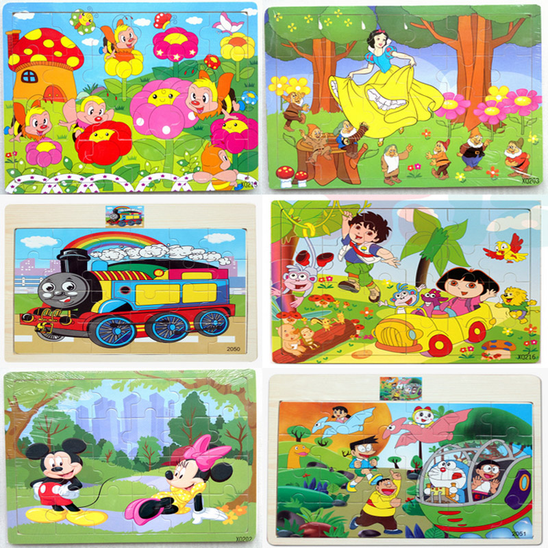 木制拼图拼板 儿童益智...