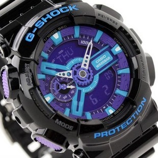  元旦礼物 卡西欧G-SHOCK户外运动双显男表 防水防震GA-110HC-1A