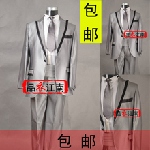 韩版男士礼服/影楼写真主题男装/新郎结婚庆礼服/主持人演出服装