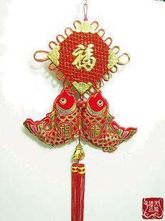  新款 花式 年年有余中国结挂件 新年必备