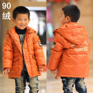  新款经典暗中长款儿童羽绒服男童羽绒服专柜正品反季特价包邮