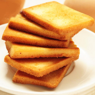  美味零食白鹤铁板鸡蛋煎饼 据说比面包干好吃N倍哦250g秒杀甜饼干