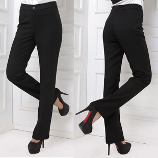  蓝漾LY301 正品职业女裤西装裤裤子直筒裤长裤正装裤西裤中腰裤