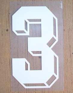 球衣印号纸 球衣专用 运动服 热转印 立体号