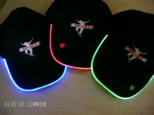 LED light hat. LED hat. LED fiber light hat. shining Cap