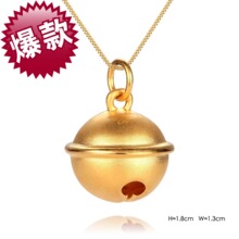 淘金币 潮宏基官方正品-哆啦A梦-铃铛吊坠-足金/黄金吊坠(一口价